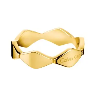 CALVIN KLEIN Snake Gold Stainless Steel Ring KJ5DJR1001