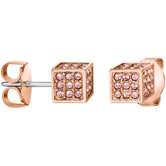 CALVIN KLEIN Rocking Rose Gold Stainless Steel Earrings KJ9CPE140100