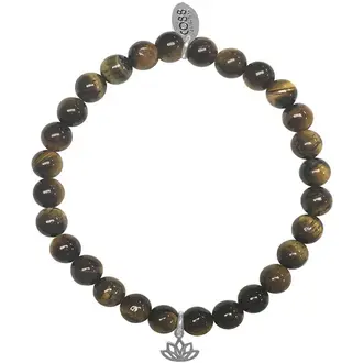 CO88 Stainless Steel Natural Stones Adjustable Bracelet 8CB-17046