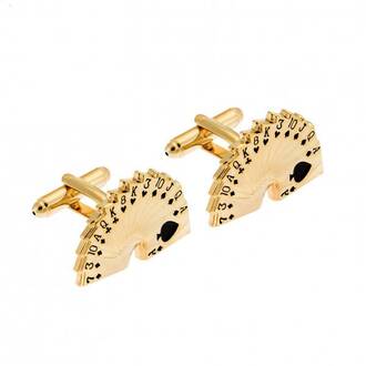 Μανικετόκουμπα SENZA Steel Gold Plated