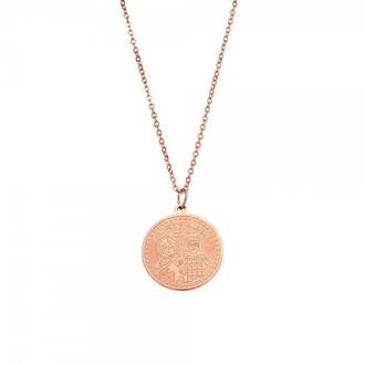 Κολιέ Γυναικείο SΕΝΖΑ Steel Rose Gold Plated