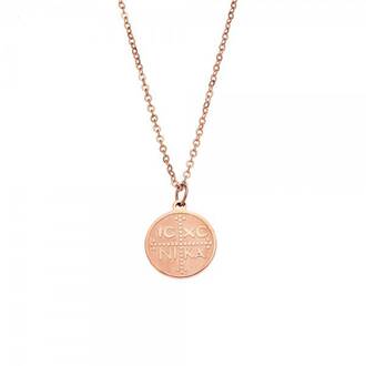 Κολιέ Γυναικείο SΕΝΖΑ Steel Rose Gold Plated