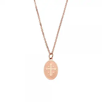 Κολιέ Γυναικείο SΕΝΖΑ Steel Rose Gold Plated