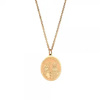 Κολιέ Γυναικείο SΕΝΖΑ Steel Gold Plated