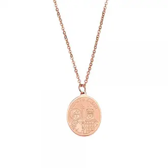 Κολιέ Γυναικείο SΕΝΖΑ Steel Rose Gold Plated