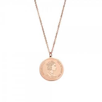 Κολιέ Γυναικείο SΕΝΖΑ Steel Rose Gold Plated