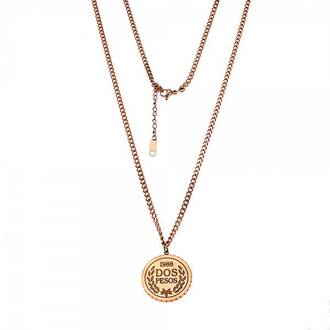 Κολιέ Senza Steel Rose Gold Plated