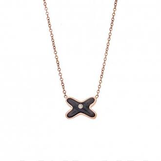 Κολιέ Γυναικείο SΕΝΖΑ Steel Rose Gold Plated