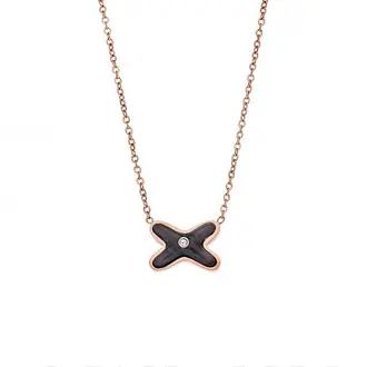 Κολιέ Γυναικείο SΕΝΖΑ Steel Rose Gold Plated