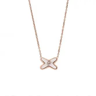 Κολιέ Γυναικείο SΕΝΖΑ Steel Rose Gold Plated