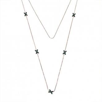 Κολιέ Γυναικείο SΕΝΖΑ Steel Rose Gold Plated