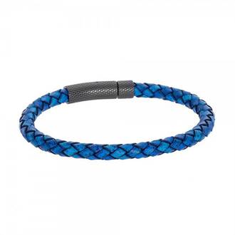 SENZA Steel Leather Bracelet SSD4251BL