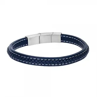 SENZA Steel Leather Bracelet SSD4258BL