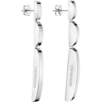 CALVIN KLEIN Wavy Stainless Steel Earrings KJAYME000100