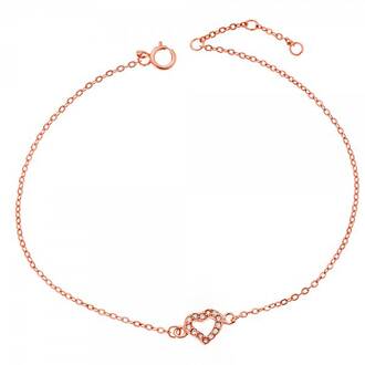 SENZA Silver 925 Rose Gold Plated Bracelet SSR2265RG