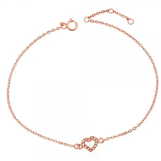 SENZA Silver 925 Rose Gold Plated Bracelet SSR2265RG