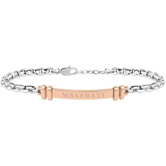 MASERATI Arm Ring Ασημένιο Βραχιόλι Από Ανοξείδωτο Ατσάλι Με Λογότυπο JM418ANL02