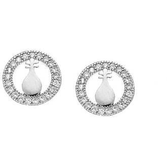 Σκουλαρίκια SENZA Silver Rhodium Plated