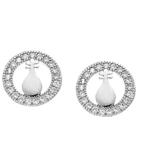Σκουλαρίκια SENZA Silver Rhodium Plated