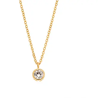 Κολιέ SENZA Silver 925 Gold Plated