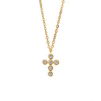 Μενταγιόν Senza Silver 925 Gold Plated