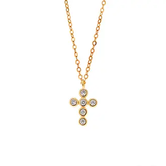 Μενταγιόν Senza Silver 925 Gold Plated