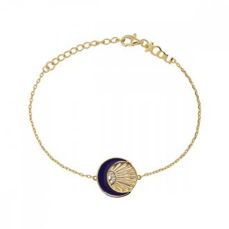 JCOU Sun And Moon Silver 925 Bracelet JW901G2-01