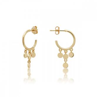 JCOU Coins Silver 925 Earrings JW905G4-02