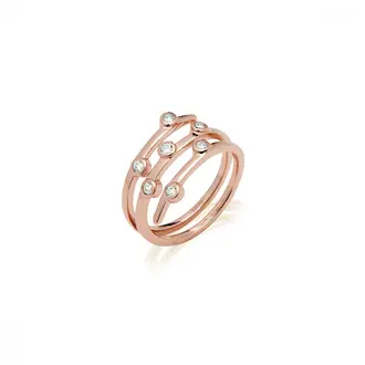 JCOU Round Minimal Silver 925 Ring JW906R0-02