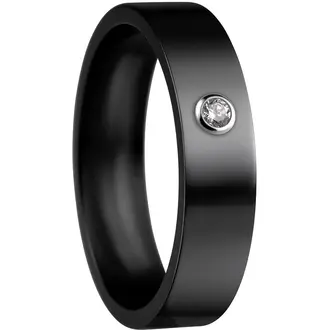 BERING Arctic Symphony Μαύρο Δαχτυλίδι Από Ανοξείδωτο Ατσάλι 553-67-X2