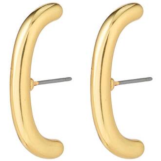 PILGRIM Clarity Half Hoop Gold-Plated Earrings 112132003