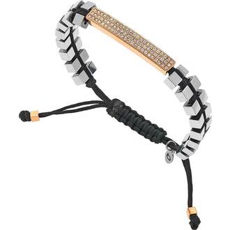 BREEZE Metal Cord Zircons Adjustable Bracelet 310050.7