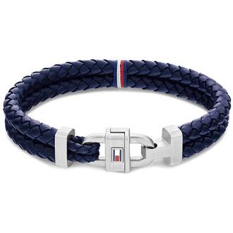 TOMMY HILFIGER Βραχιόλι Από Δέρμα Και Ανοξείδωτο Ατσάλι 2790362