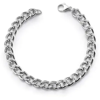 GUESS STEEL Enchainted Ασημένιο Βραχιόλι Αλυσίδα JUBB01377JWRHS