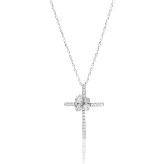 JCOU Multi Stone Silver 925 Necklace JW909S1-01