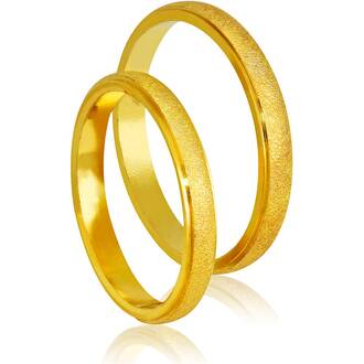 STERGIADIS Βέρα Με Σχέδιο Σε Κίτρινο Χρυσό K14 402-GOLD