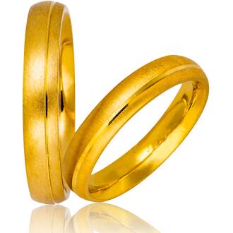 STERGIADIS Βέρα Με Σχέδιο Σε Κίτρινο Χρυσό K14 703-GOLD