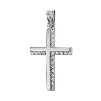 TRIANTOS White Gold Cross 14K 1.1.1362W