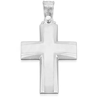 TRIANTOS White Gold Cross 14K 1.2.1034W