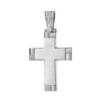 TRIANTOS White Gold Cross 14K 1.2.1276W