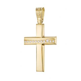 TRIANTOS Yellow Gold Cross 14K 1.2.1321Y