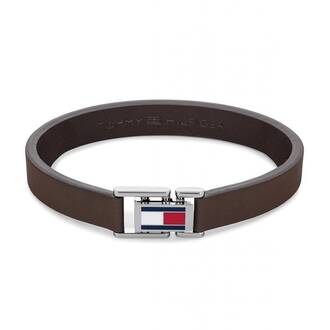 TOMMY HILFIGER Leather Stainless Steel Bracelet 2790430