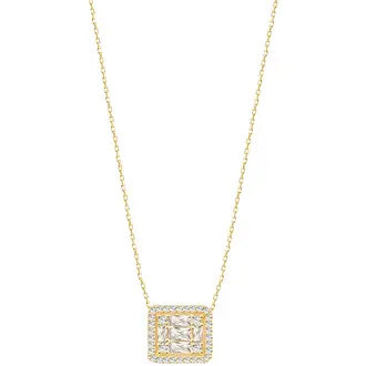 LAURA P. Cocktail Χρυσό Κολιέ Από Ασήμι 925 Με Πέτρες 41cm-46cm CL0102GB