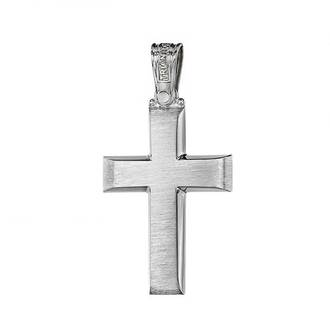 TRIANTOS White Gold Cross 14K 1.7.1022W