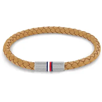 TOMMY HILFIGER Βραχιόλι Από Δέρμα Και Ανοξείδωτο Ατσάλι 2790461