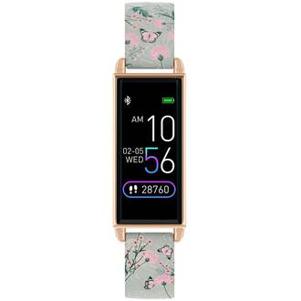 REFLEX ACTIVE Series 02 Smartwatch Grey Floral Butterfly Strap RA02-2010