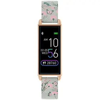 REFLEX ACTIVE Series 02 Smartwatch Grey Floral Butterfly Strap RA02-2010