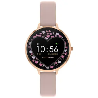 REFLEX ACTIVE Series 03 Smartwatch Scattered Heart Pink Strap RA03-2044