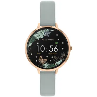 REFLEX ACTIVE Series 03 Smartwatch Green Butterfly Grey Strap RA03-2070