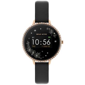 REFLEX ACTIVE Series 03 Smartwatch Floral Stone Set Black Strap RA03-2078
